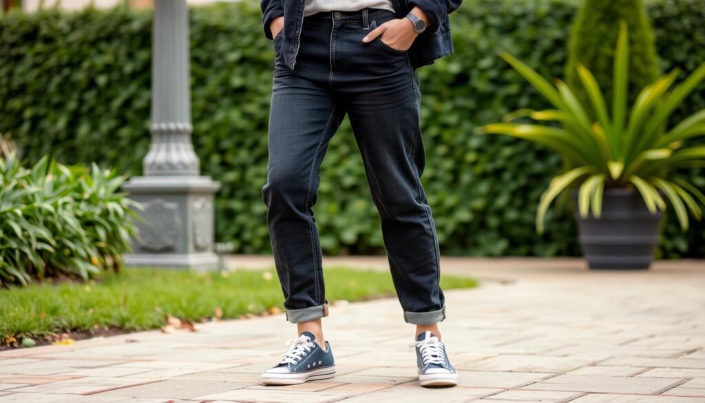 GOOD EASE relaxed black jeans