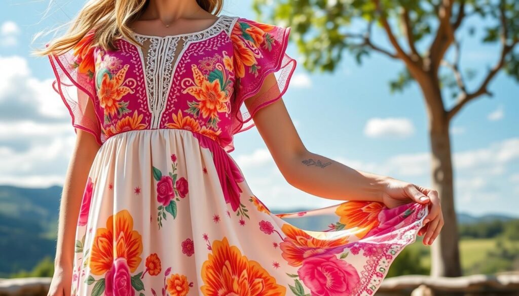 Generate an image of the Anrabess Flowy Sundress