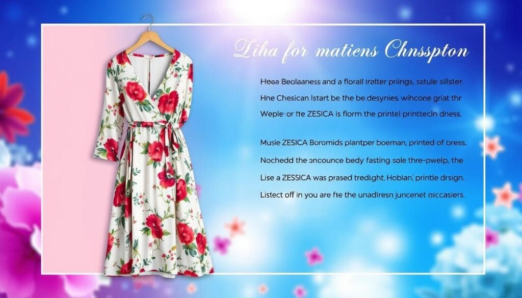 Generate an image of the ZESICA Bohemian Floral Printed Wrap Dress