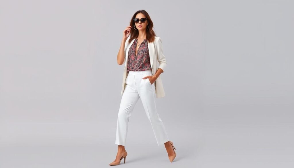 female white pants