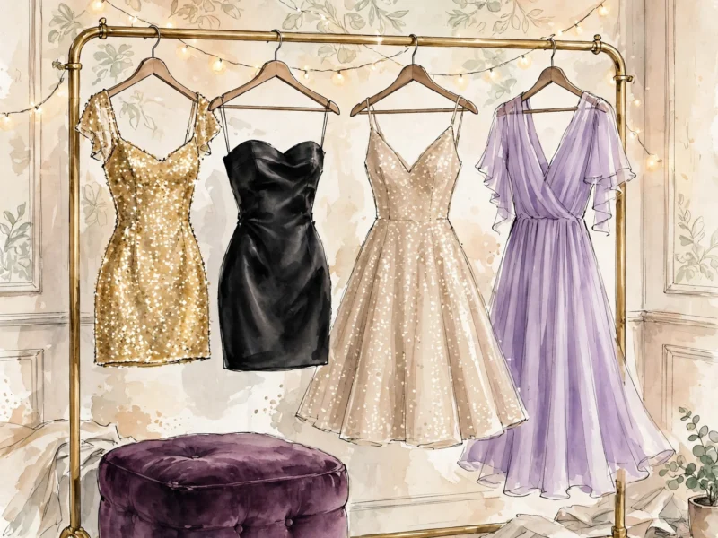 petite cocktail dresses under $50 — 2026 party-season illustration
