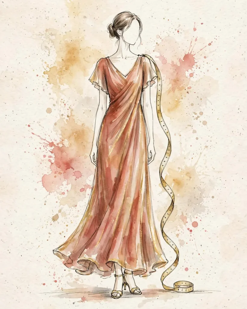 petite maxi dress hem length guide illustration